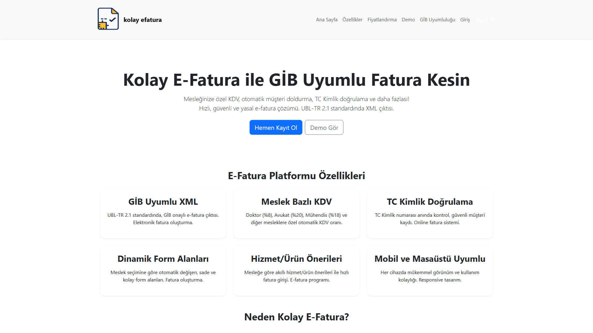 Kolay E-Fatura